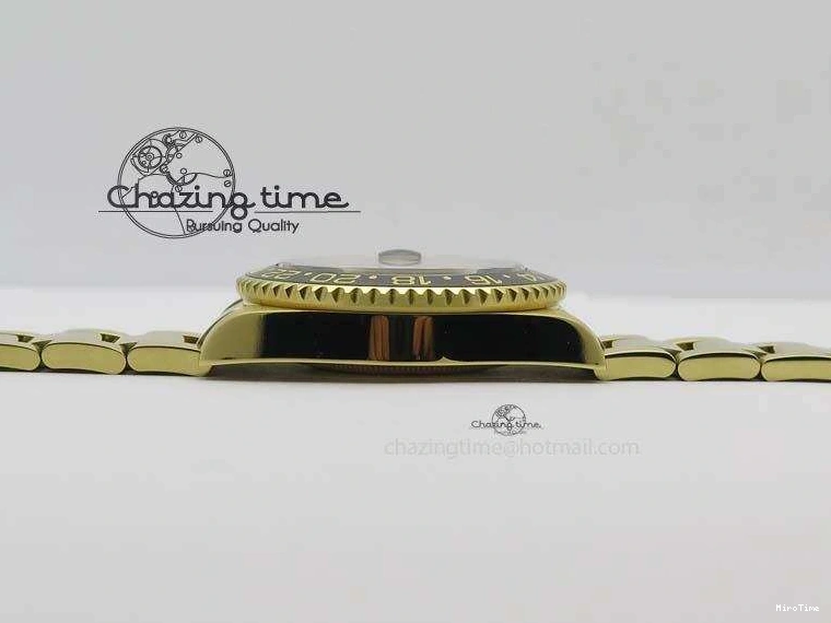 MiroTime 0216 SportInspired GMT-Master II 116718LN YG Bp-Maker Green Dial Ceramic Bezel On YG Bracelet A 3777